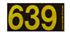 3-Digit Reflective Vinyl Numbered Decals 3"